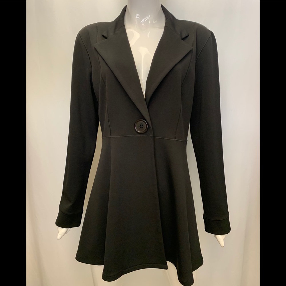 EVA VARRO LONG SLV. EMPIRE WAIST ONE BUTTON JACKET